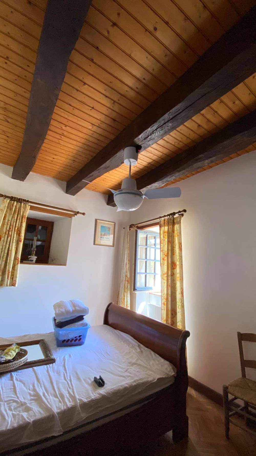 installation d'un ventilateur de plafond