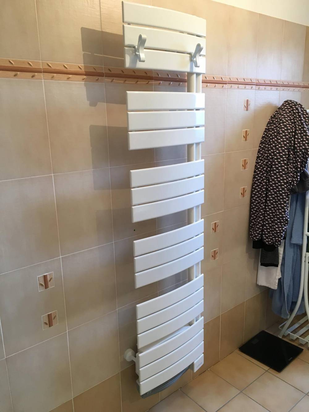 installation d'un chauffe-serviette